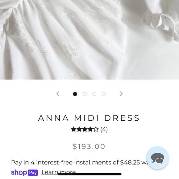 COPY - Adeirlina ANNA MIDI white DRESS - Picture 2 of 5